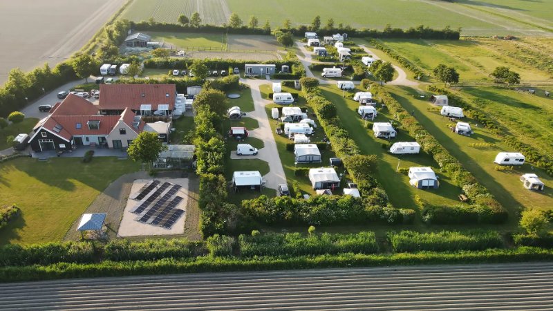 Campingplatz an der Küste in Ellemeet, Zeeland mit privaten Sanitäranlagen und Stellplätzen für Wohnmobile 